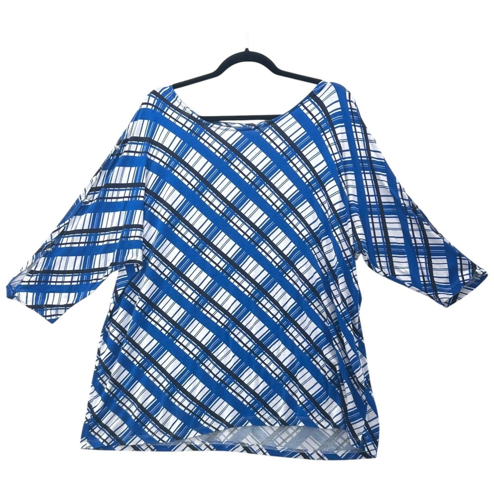 Croft & Barrow Tunic‎ Top Blue 1x